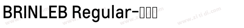 BRINLEB Regular字体转换